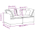 Sofa modułowa z poduszkami Tkanina Jeans Niebieski