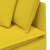 Sofa modułowa z poduszkami Tkanina jasnożółta