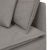 Sofa modułowa z podnóżkiem i poduszkami Tkanina Taupe