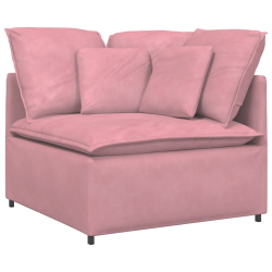 Sofa modułowa z poduszkami Velvet Pink