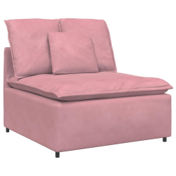 Sofa modułowa z poduszkami Velvet Pink