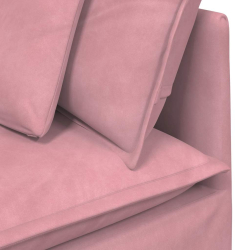 Sofa modułowa z poduszkami Velvet Pink