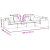 Sofa modułowa z poduszkami Velvet Pink