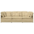 Sofa modułowa z poduszkami Tkanina sztruksowa Jasnozielona