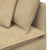 Sofa modułowa z poduszkami Tkanina sztruksowa Jasnozielona