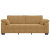 Sofa 3-osobowa, brązowa, 178 cm, aksamit