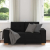 Sofa dwuosobowa, czarna, 120 cm, tkanina