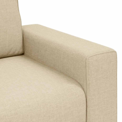Sofa Fotel Kremowy 60 cm Tkanina