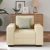 Sofa Fotel Kremowy 60 cm Tkanina