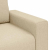 Sofa Fotel Kremowy 60 cm Tkanina
