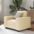 Sofa Fotel Kremowy 60 cm Tkanina