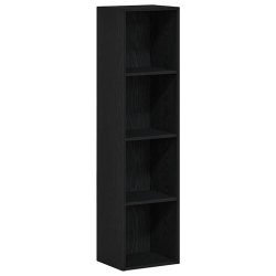 Regał biblioteczny Czarny Dąb 36x30x143 cm Drewno klejone
