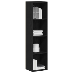 Regał biblioteczny Czarny Dąb 36x30x143 cm Drewno klejone