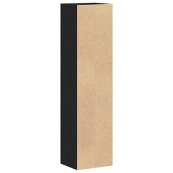 Regał biblioteczny Czarny Dąb 36x30x143 cm Drewno klejone