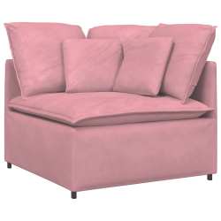 Sofa modułowa z poduszkami Velvet Pink