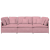 Sofa modułowa z poduszkami Velvet Pink