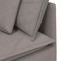 Sofa modułowa z poduszkami Tkanina Taupe