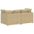 Sofa modułowa z poduszkami Tkanina sztruksowa Jasnozielona
