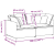 Sofa modułowa z poduszkami Tkanina sztruksowa Jasnozielona