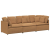 Sofa modułowa z poduszkami Tkanina przypominająca wełnę
