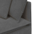 Sofa modułowa z podnóżkiem i poduszkami Tkanina sztruksowa
