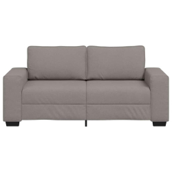 Sofa 2-osobowa, kolor taupe, 140 cm, tkaniną