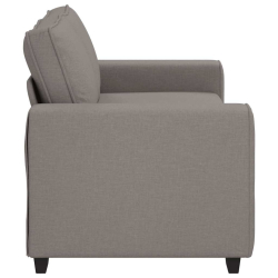 Sofa 2-osobowa, kolor taupe, 140 cm, tkaniną