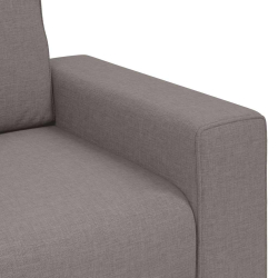 Sofa 2-osobowa, kolor taupe, 140 cm, tkaniną
