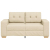 Sofa dwuosobowa, kremowa, 120 cm, tkanina