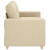 Sofa dwuosobowa, kremowa, 120 cm, tkanina