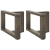 Nogi do stolika kawowego, 2 szt., 40x25x(30-31) cm, stal