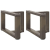Nogi do stolika kawowego, 2 szt., 50x25x(30-31) cm, stal