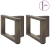 Nogi do stolika kawowego, 2 szt., 50x25x(30-31) cm, stal