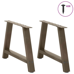 Nogi do stolika kawowego, 2 szt., 70x(42-43) cm, stal
