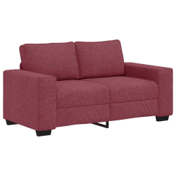 Sofa 2-osobowa w kolorze czerwonego wina 120 cm Tkanina