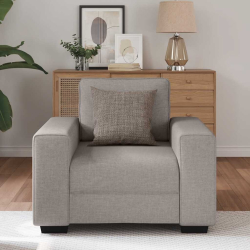 Sofa Fotel Taupe 60 cm Tkanina