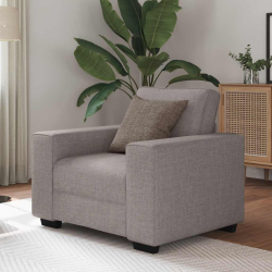 Sofa Fotel Taupe 60 cm Tkanina