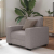 Sofa Fotel Taupe 60 cm Tkanina