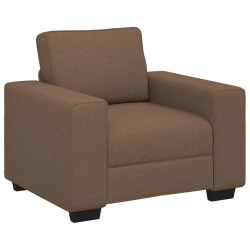 Sofa Fotel Brązowy 60 cm Tkanina