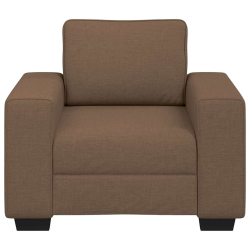 Sofa Fotel Brązowy 60 cm Tkanina