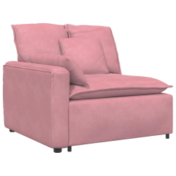 Sofa modułowa z poduszkami Velvet Pink