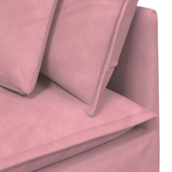 Sofa modułowa z poduszkami Velvet Pink
