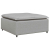 Sofa modułowa z podnóżkiem i poduszkami Tkanina Cloud Grey