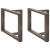 Nogi do stolika kawowego, 2 szt., 60x25x(42-43) cm, stal