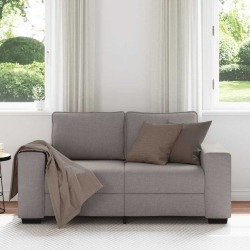 Sofa 2-osobowa Taupe 120 cm Tkanina