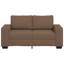 Sofa 2-osobowa brązowa 120 cm tkanina
