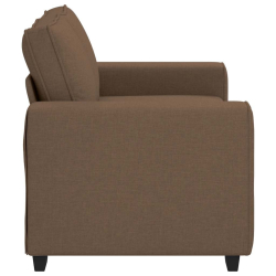 Sofa 2-osobowa brązowa 120 cm tkanina
