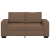 Sofa 2-osobowa brązowa 120 cm tkanina
