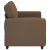 Sofa 2-osobowa brązowa 120 cm tkanina