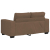 Sofa 2-osobowa brązowa 120 cm tkanina